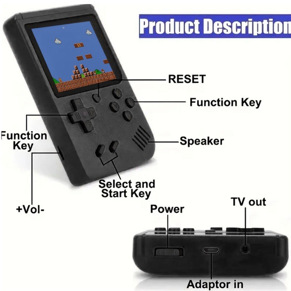 New Retro Handheld Game System with 400 Classic Games inside. Pocket gam… - Picture 4 of 8